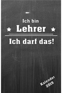 Ich Bin Lehrer! Kalender 2019