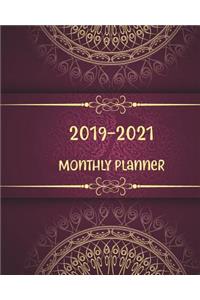 2019-2021 Monthly Planner