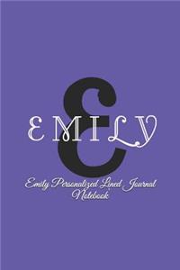 Emily Personalized Lined Journal Notebook