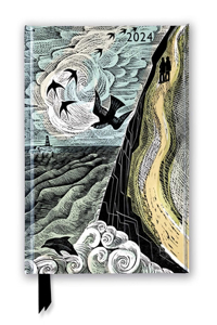 Angela Harding: Cornish Path 2024 Luxury Diary - Page to View with Notes