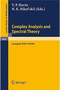 Complex Analysis and Spectral Theory