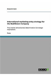 International marketing entry strategy for the Red//Green Company