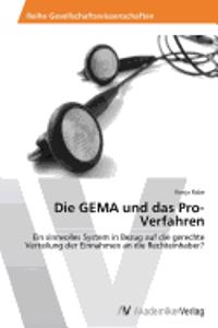 Die GEMA und das Pro-Verfahren