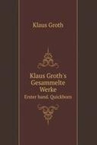 Klaus Groth's Gesammelte Werke
