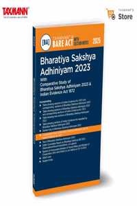 Taxmann's Bharatiya Sakshya Adhiniyam 2023 [Bare Act with Section Notes] â€“ Comprehensive Reference Consolidatingâ€”Updated Legislative Text | Comparative Tables | Cross-References | Section Notes
