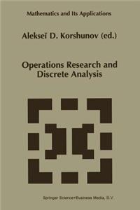 Operations Research and Discrete Analysis