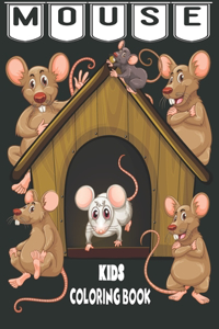 Mouse coloring book for kids