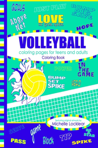 Volleyball Coloring Pages for Teens and Adults Coloring Book