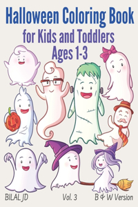 Halloween Coloring Book for Kids and Toddlers Ages 1-3