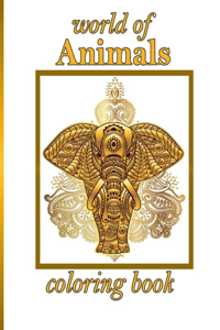 world of Animals coloring book