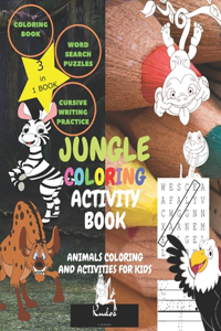 Jungle Coloring Activity Book