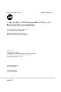 NASA's Advanced Radioisotope Power Conversion Technology Development Status