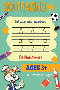 200 tracing letters and numbers