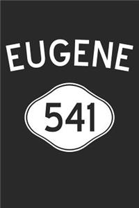 Eugene Notebook - Oregon Gift - Area Code Eugene Journey Diary - Oregon Travel Journal