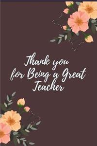 Thank you for Being a Great Teacher