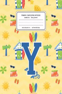 Primary Composition Notebook Grades K-2 Story Journal Y