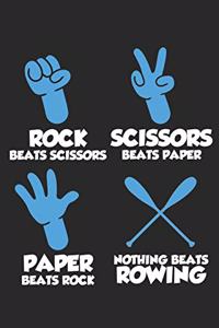 Rock Beats Scissor Scissor Beats Paper Paper beats Rock Nothing Beats Rowing