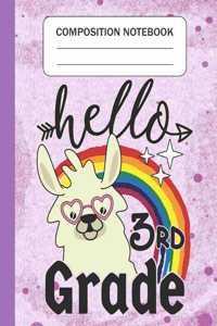Hello 3rd grade - Composition Notebook