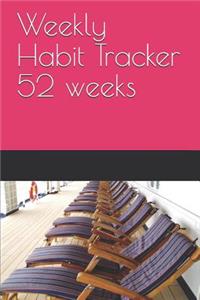 Weekly Habit Tracker 52 weeks