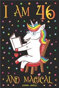 Unicorn Journal I am 46 and Magical