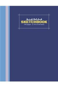 Amiesk Notebook - Sketch Book - 140 pages (7.44 x 9.69 inch)