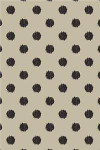 Black Doodled Polka Dots Notebook