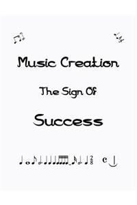 Blank Music Sheet Notebook