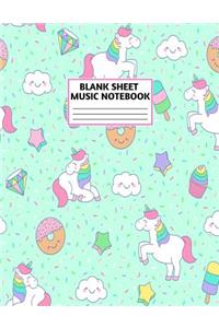 Blank Sheet Music Notebook