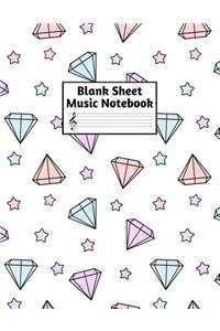 Blank Sheet Music Notebook