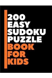 200 Easy Sudoku Puzzle Book For Kids