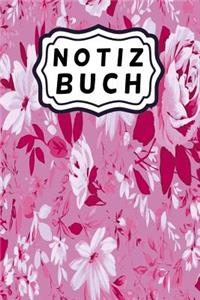 Notizbuch mit rosanen Rosen