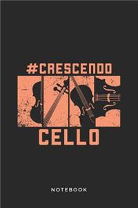 Cello Instrument Art Graphic Notebook