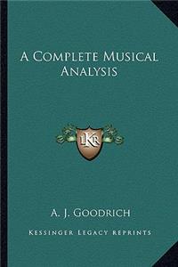 A Complete Musical Analysis