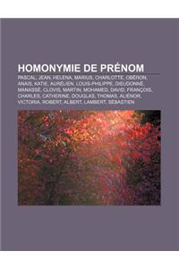 Homonymie de Prenom