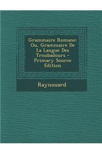 Grammaire Romane