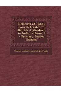 Elements of Hindu Law