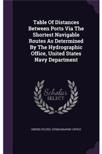 Table of Distances Between Ports Via the Shortest Navigable Routes as Determined by the Hydrographic Office, United States Navy Department