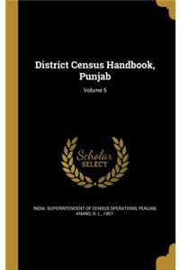 District Census Handbook, Punjab; Volume 5
