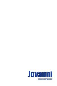 Jovanni Affirmations Notebook & Diary Positive Affirmations Workbook Includes