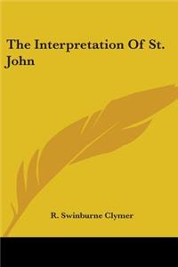 Interpretation of St. John