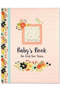 Baby's Book 5 Yr Floral