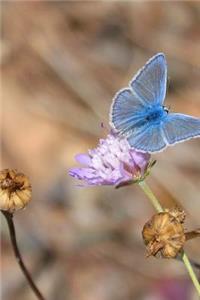 Flowers and a Blue Butterfly Journal