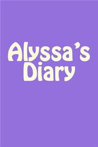 Alyssa's Diary