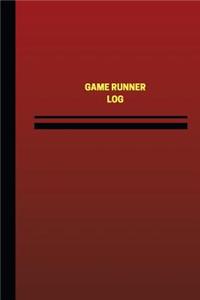 Game Runner Log (Logbook, Journal - 124 pages, 6 x 9 inches)