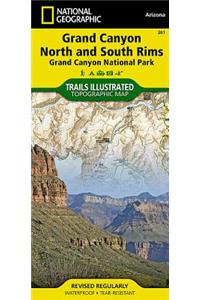 Grand Canyon, North and South Rims Map [Grand Canyon National Park]