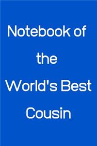 Notebook of the World's Best Cousin