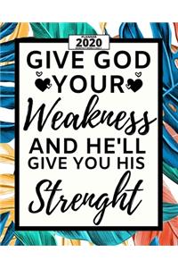 Give God Your Weakness