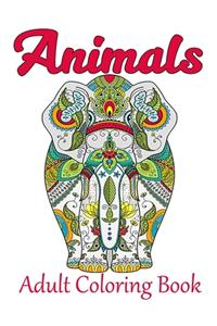 Animals Adult Coloring Book