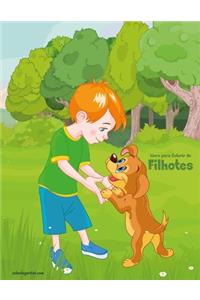 Livro para Colorir de Filhotes