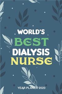 Word's Best Dialysis Nurse - Year Planner 2020